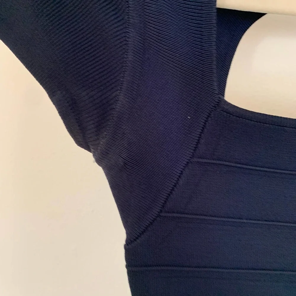 Guess navy blue bodycon dress xs - Picture 5 of 7